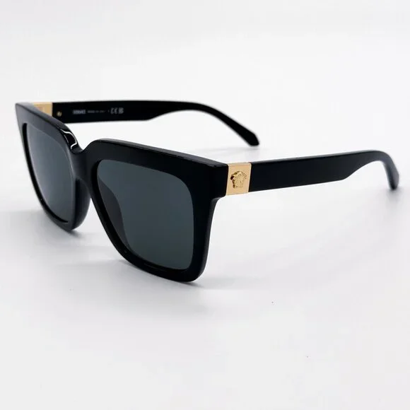 NEW VERSACE SUNGLASSES VE4498 GB1/87 BLACK/GRAY WOMEN EYEWEAR MOD 4498 GB1/87